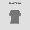 ROMI STUDIO“美式复古” 花纱感圆领做旧印花短袖T恤 RW24RS40894 商品缩略图1