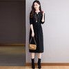 CC-56-5750针织连衣裙2024新款秋冬洋气遮肚显瘦配大衣裙子系带毛衣打底裙 商品缩略图3