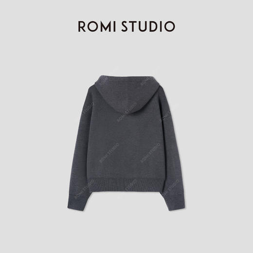 ROMI STUDIO“ChillVibe” 绵羊毛混纺高克重宽松连帽卫衣 442T9190 商品图1