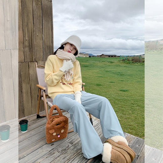 <曾小咸推荐>彩绘绣花毛衣 商品图2