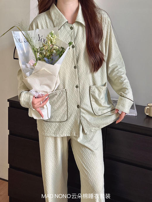 【MAD NONO 云朵棉家居服套装】一整套软乎乎💥 MAD NONO×云朵棉系列☁️ 宅家幸福感来自好看舒服的家居服  商品图3