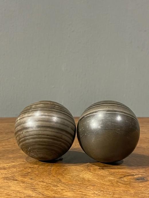 雨花石老手捻旋掌球一对，顺丰包邮 商品图8