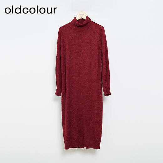oldcolour秋冬款复古气质百搭宽松毛织连衣裙女L43106383 商品图1