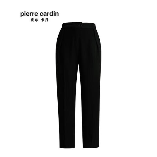 皮尔卡丹女装年秋冬新款黑色休闲裤长裤直筒裤P84TL62B0
 商品图4