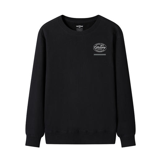 自由基地美式图案设计ins风组合英文logo印花套头卫衣300克毛圈款 NMT-2193 商品图2