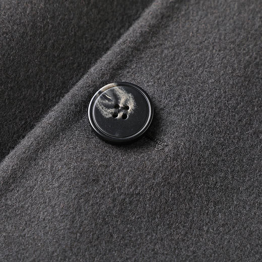 【羊毛呢】【新款DPX】大依优型大码羊毛双面呢中长款外套加肥加大肥佬休闲上衣男士胖子时尚 商品图5