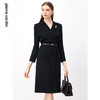 皮尔卡丹女装连衣裙羊毛长袖修身裙子商务通勤A字裙P3403E3871B3 商品缩略图4