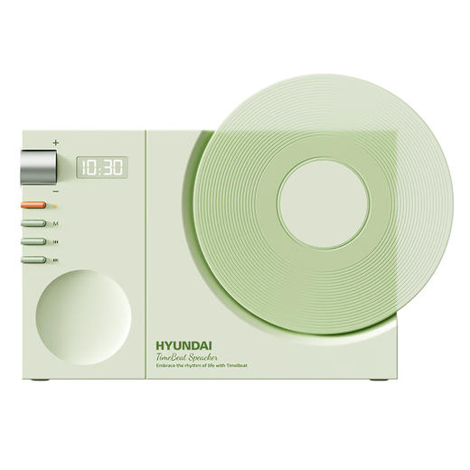 HYUNDAI时光黑胶唱片时钟蓝牙音箱YH-F170 商品图2