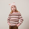 mettekids儿童100%羊绒衫2024秋冬新款女童百搭条纹毛衣针织童装 商品缩略图1