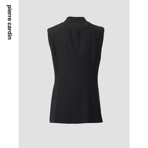 皮尔卡丹女装秋季新款简约通勤干练百搭黑色马甲P84JV62B0
 商品图1