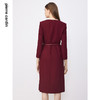 皮尔卡丹女装经典淑女职业通勤羊毛连衣裙P3347E3886T0 商品缩略图2