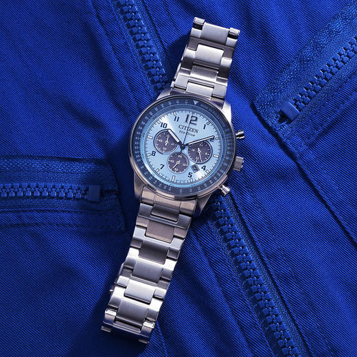 西铁城日本官方正品新FF系列钢带光动能男表CA4500-83M 商品图6