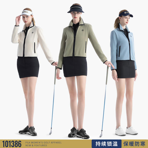 美国PGA 高尔夫服装女装外套 保暖防寒包臀短裙运动套装 商品图1