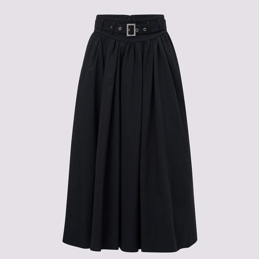 *复古风百褶半裙高腰半身裙女 商品图4