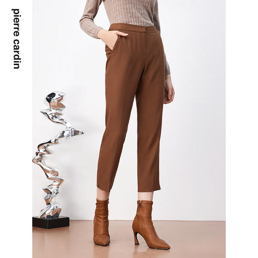 皮尔卡丹女装知性直筒简约通勤气质直筒裤P3348T3997M0
 商品图3