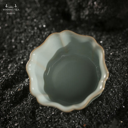 问鼎汝瓷鼎峰系列天青簪花杯（山水）（缺货） 商品图2