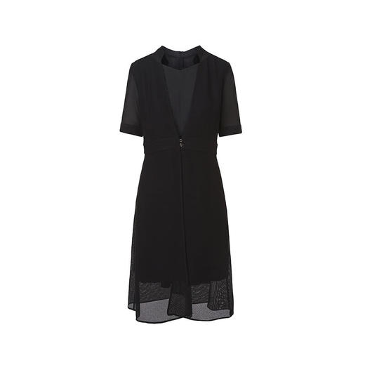 皮尔卡丹女装夏季新款通勤职业干练修身连衣裙C32DS030
 商品图4