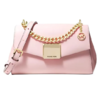 MICHAEL KORS 迈克高仕 MK Lita 链条翻盖金扣 皮革 单肩斜挎包 小号 女款 樱 商品缩略图0