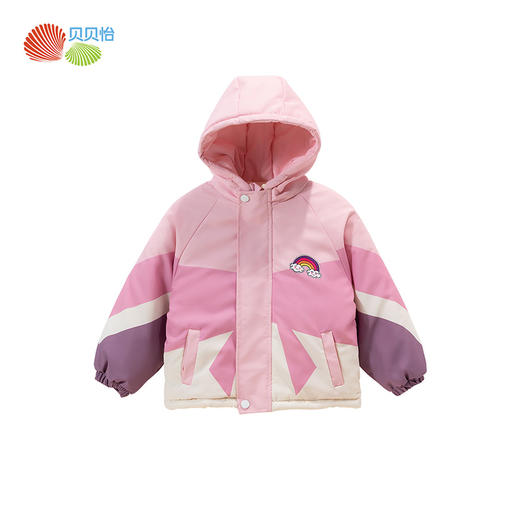 贝贝怡童装儿童棉服加厚冬季2024新款男童女童户外加绒保暖外套冬ZB4DS014 商品图4