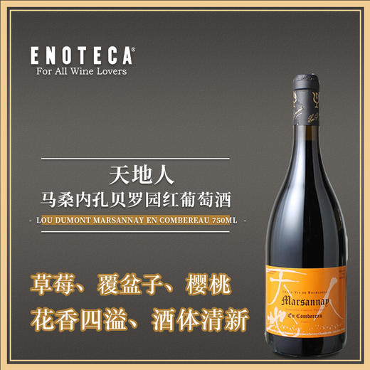 天地人马桑内孔贝罗园红葡萄酒 LOU DUMONT MARSANNAY EN COMBEREAU 2021 750ML 商品图0