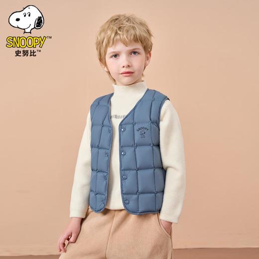史努比儿童马甲男童女童棉背心2024秋冬薄款内搭宝宝外穿保暖坎肩 商品图3