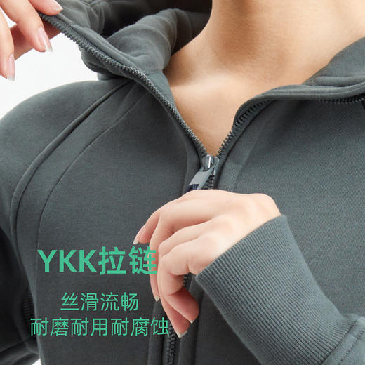 跃牌【美丽贤淑】系列秋冬加厚保暖连帽休闲防风开衫户外跑步夹克衫WT21 商品图1