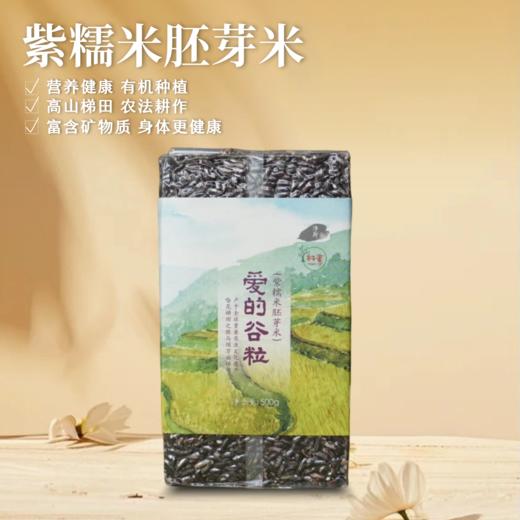 【静思书轩】爱的谷粒有机紫糯米胚芽米云南自然种植软糯适口500g 商品图1