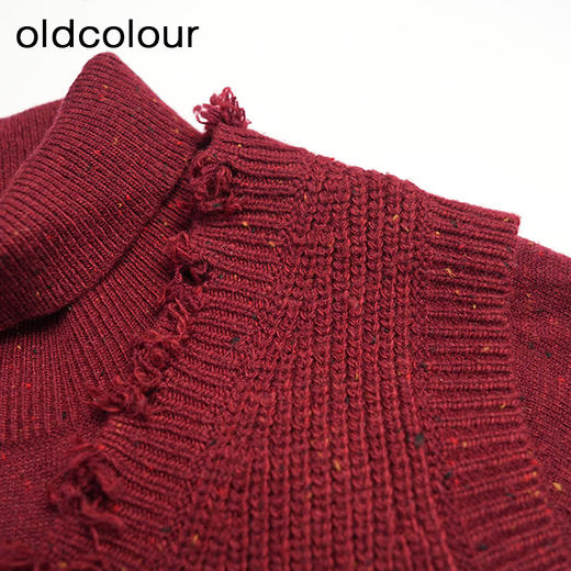 oldcolour秋冬款复古气质百搭宽松毛织连衣裙女L43106383 商品图4