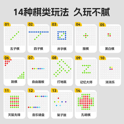 【智能棋盘】思维训练AI大师棋盘智能棋盘双人五子棋 围棋  跳棋 益智玩具 解压游戏 更是超级优秀的社交工具 商品图1