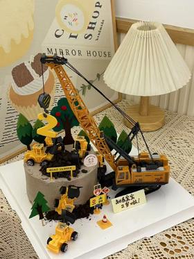 工程车主题蛋糕