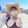 儿童帽子冬季围巾口罩一体帽男童加厚保暖毛绒帽女童宝宝防风护耳 商品缩略图12