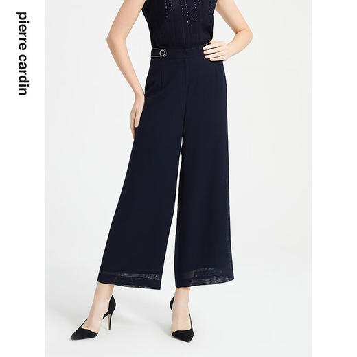 皮尔卡丹女装夏季新款休闲百搭时尚阔腿裤P2215T2039N0
 商品图2