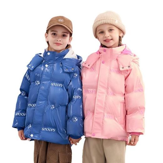 史努比2024新款儿童亮面免洗棉服男女宝宝棉袄中小童棉衣保暖外套 商品图4