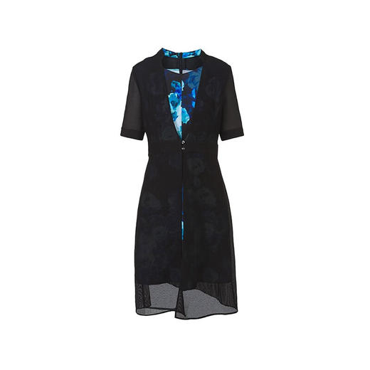 皮尔卡丹女装夏季新款通勤职业干练修身连衣裙C32DS030
 商品图9