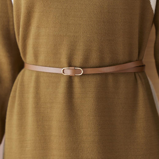 CC-108-2673秋冬季新款毛衣裙气质羊毛针织内搭打底连衣裙中长款洋气裙子 商品图3