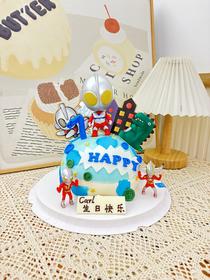 迪迦怪兽 球形蛋糕 