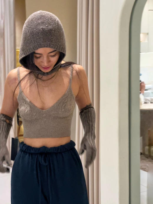 Puree｜#1953 羊绒针织内衣 [ 白 / 绿 / 驼 / 灰 ] 商品图1