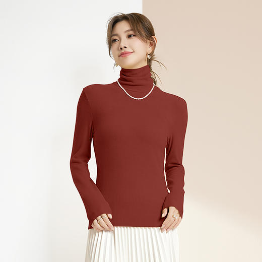 I'd爱帝双面磨毛抗菌德绒女式高领打底衫 商品图4