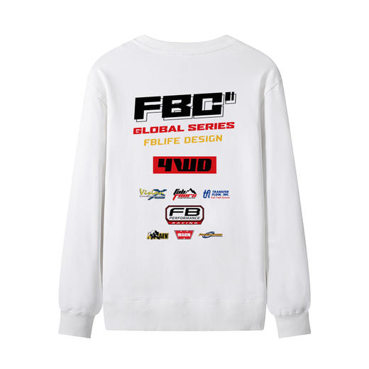 自由基地越野风格设计logo阵风图案印花新款男士长袖套头毛圈卫衣 NMT-2190 商品图3