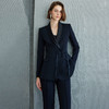 IWY/高级感黑色微喇裤秋季2024新中式盘扣西装套装醋酸西服外套CP2078 商品缩略图0