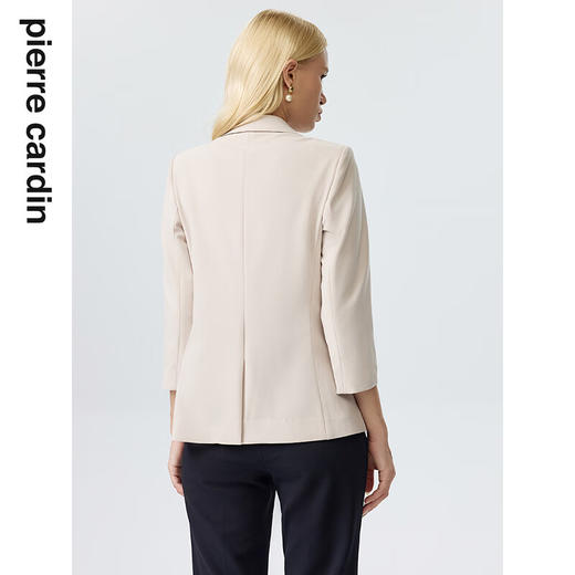 皮尔卡丹女装西装春秋浅米色宽松商务职业西服上衣P3216U3075M1
 商品图2