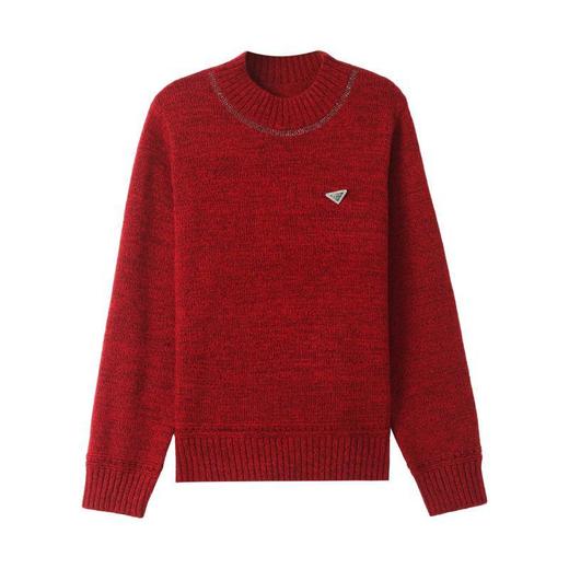 CC-102-8765半高领打底衫女秋冬内搭花纱毛衣洋气2024秋冬新款厚款上衣女 商品图4