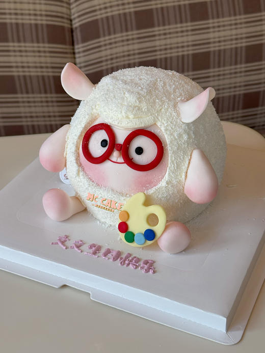 dongdong羊眼镜调色板定制蛋糕 商品图1
