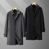 【羊毛呢】【新款DPX】大依优型大码羊毛双面呢中长款外套加肥加大肥佬休闲上衣男士胖子时尚 商品缩略图1