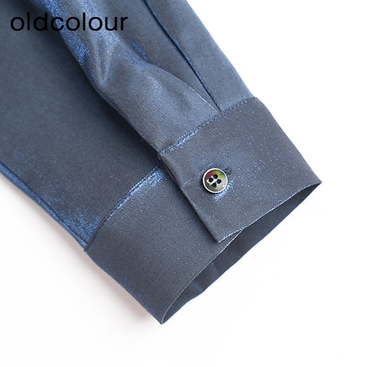 oldcolour春秋款气质百搭收腰显瘦长袖连衣裙女GL32103820 商品图4