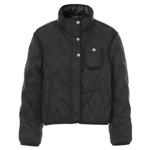 EITIE爱特爱冬季新款轻型薄款立领纯色短款羽绒服D2411415 商品图12