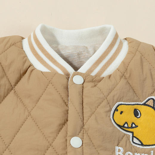 贝贝怡童装男童夹棉外套2024新款儿童加厚棒球服男孩秋冬洋气棉服ZB4DS026 商品图7