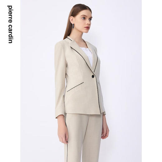 皮尔卡丹女装夏季新款通勤淑女百搭修身多色西服C32UL001
 商品图3