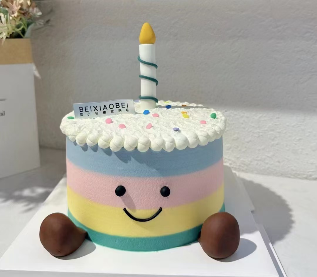 彩虹蜡烛人-生日蛋糕