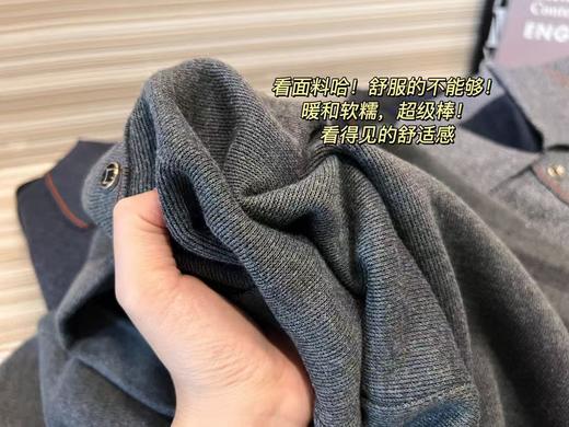 POLO领加绒爸爸衫老父亲们爱穿省心保暖衣 商品图10